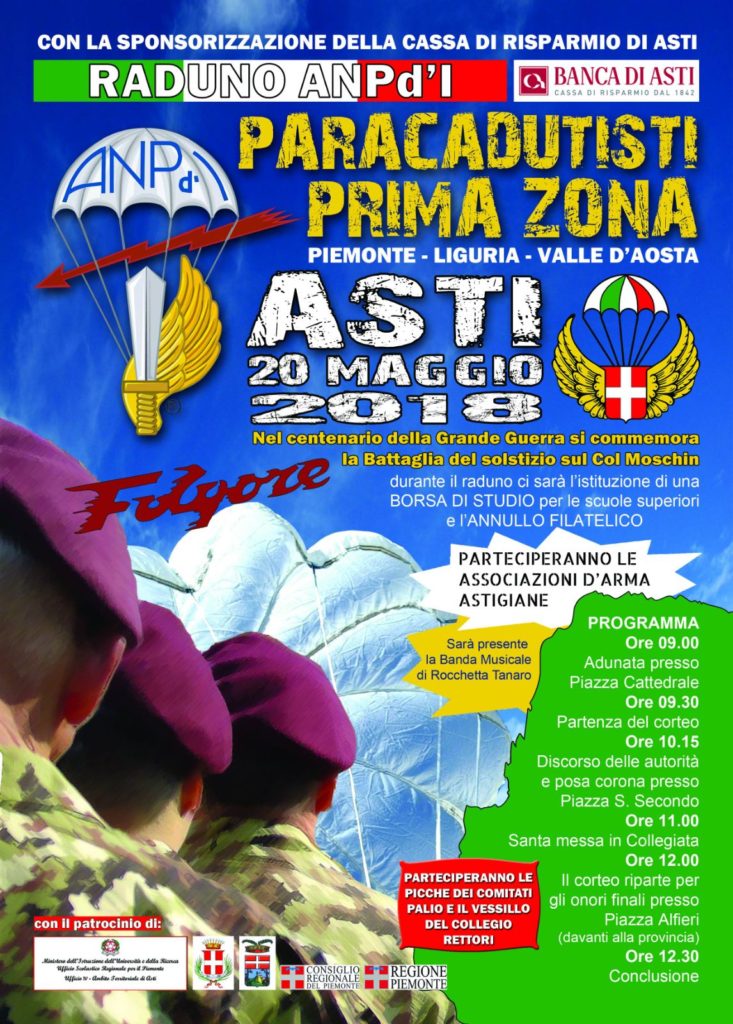raduno asti 2018 paracadutisti